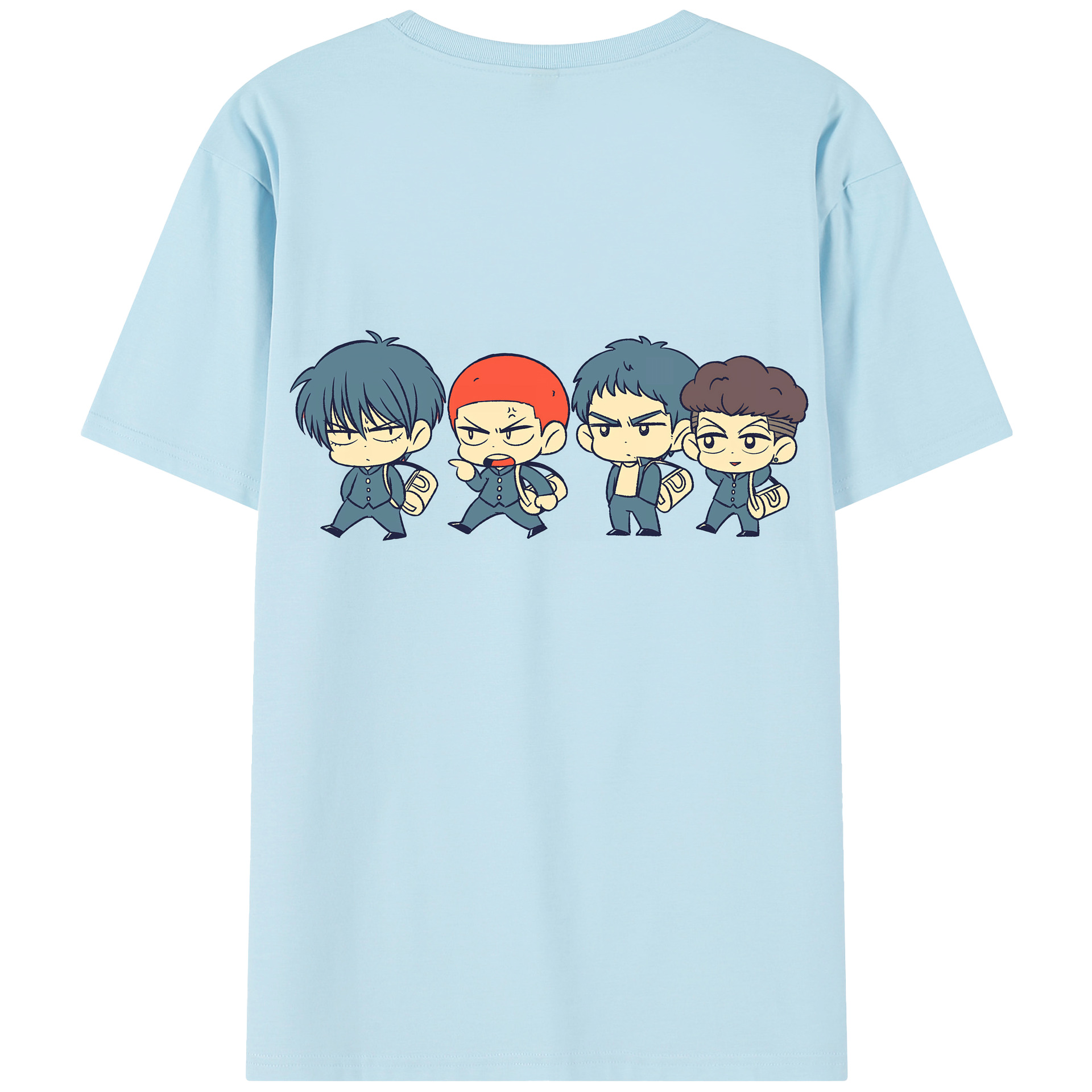 SLAM DUNK／スラムダンク 綿100％半袖Tシャツ（背面プリント）